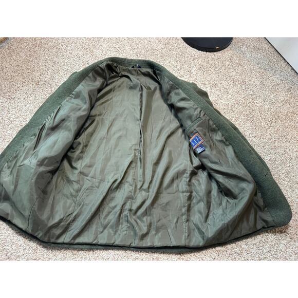 GAP Classic 3 Button Men’s Oversized blazer Wool Blend, Green; Vintage 80's-90's - Picture 7 of 10